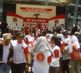  Sambut Kampanye, Ribuan Satria Siaga