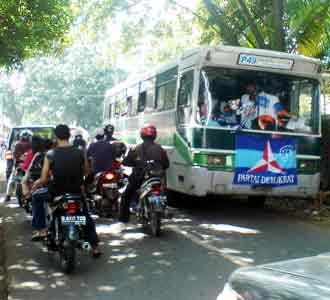 Pendukung SBY Macetkan Jaktim