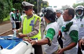 Tak Punya Surat-surat, Motor Peserta Kampanye PBB Disita