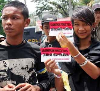 Anak Jalanan Dukung Pemilu Damai