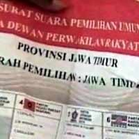 7 Ribu Surat Suara di Malang Rusak