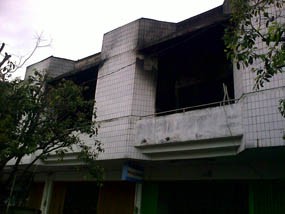 Api Hanya Hanguskan Bangunan di Lantai Dua