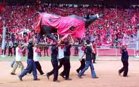 Banteng Raksasa Diarak Keliling GBK