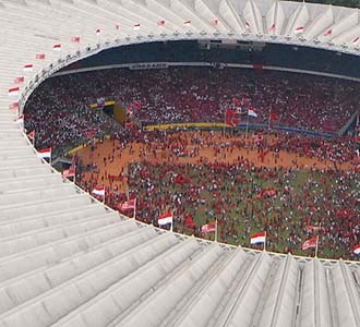 PDIP Merahkan GBK