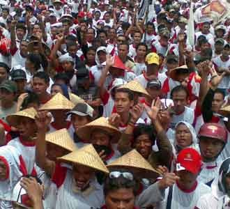 Kampanye Gerindra di Lapangan LP Anak