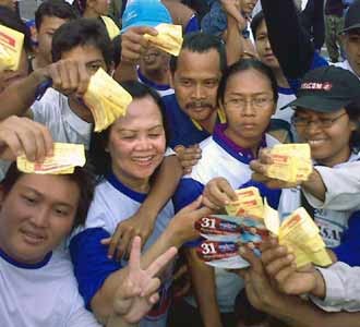 Doorprize Tak Diundi, Massa SBY Demo