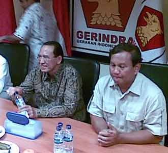 Suryadharma Ali Sowan Prabowo