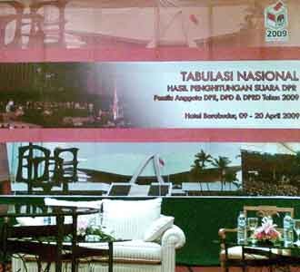 Tabulasi Nasional KPU Masih Sepi