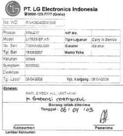 Seharusnya Pelanggan LG Diberitahu Sehingga Tidak Menunggu