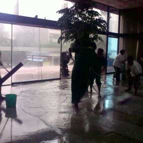Kantor Kementerian BUMN Kebanjiran