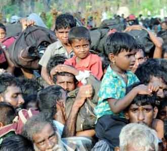Warga Sri Lanka Mengungsi