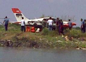 Pesawat TNI AL yang Jatuh Sedang Touch and Go