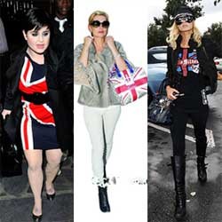 Selebriti Bergaya Dengan Union Jack