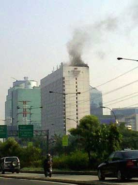Asap di Hotel Crowne Berasal dari Pengujian Boiler