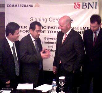 BNI Kerjasama 300 Juta Euro