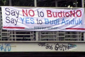   Say No to BudioNo, Say Yes to Budi Anduk