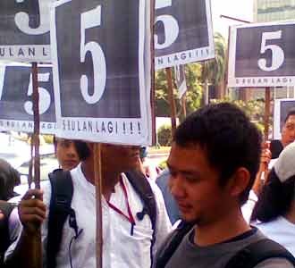 Aktivis Antikorupsi Demo di KPK