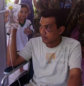 Diduga Dianiaya Oknum TNI AL, Tentara Gadungan Babak Belur