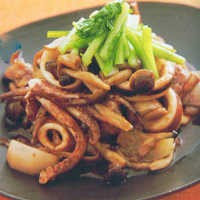 Cumi Tumis Jamur
