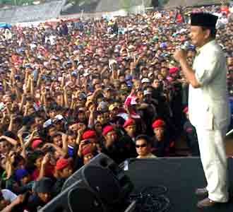 Kampanye Prabowo Dipadati Pendukung