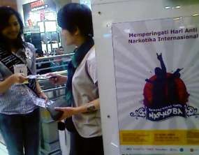 APAN Sosialisasi Narkoba di Mal