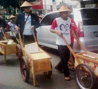 Gerobak Sablon Mega-Prabowo