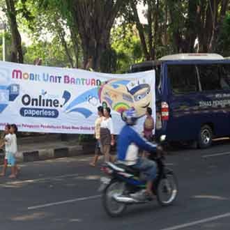 Mudahkan Pengumuman, Bus PSB Online Disebar