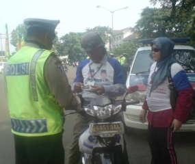 Belasan Peserta Kampanye Kena Tilang