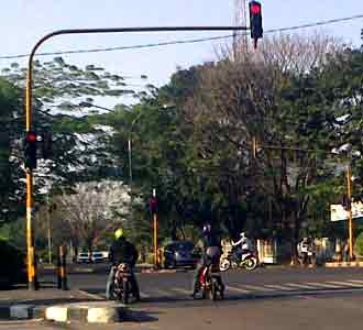 Jalanan di Bandung Sepi