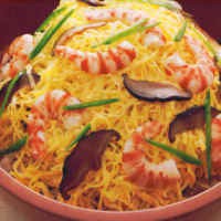 Nasi Tabur Udang dan Telur