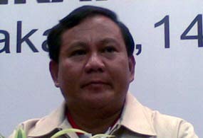 Prabowo Hadiri Rakernas PDIP