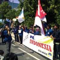 Kecam Aksi Ledakan Bom, BEM Unair Gelar Aksi Simpatik