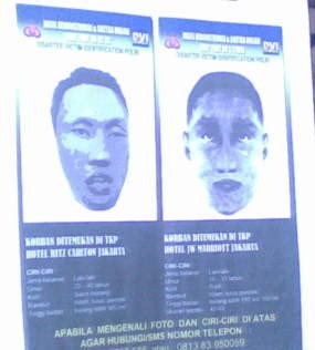 Dua Pelaku Bom di Marriott dan Ritz Kembali Misterius 