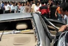 Mobil PJR Terlibat Serempetan di Tol Cikampek