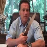 Geger, Arnold Schwarzenneger Hunus Pisau di Twitter