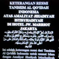 Surat Pengakuan Nur Din M Top Atas Tragedi Marriott & Ritz Beredar