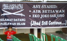 Poltabes Surakarta No Comment Soal Spanduk Syahid di Rumah Eko & Air