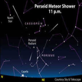 Meteor Perseid Berhamburan di Langit Utara Pagi Ini