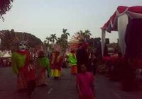 Arak arakan Festival Budaya di Monas Hibur Warga Jakarta