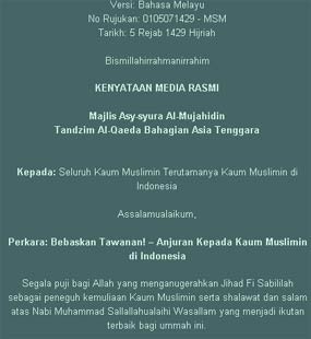 Al-Chaidar: Pintusyurga Palsu, Tak Ada Al Qaeda Asia Tenggara