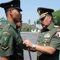  Pangdam Lantik 138 Bintara Prajurit Karier