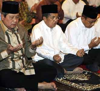 SBY-JK dan Boediono Buka Bersama