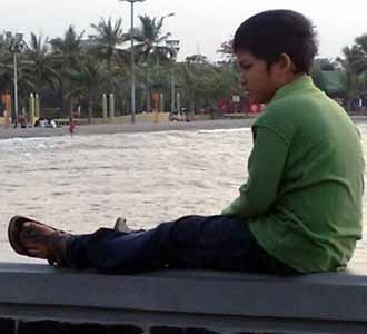 Anak KD-Anang Ngabuburit di Pantai