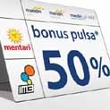 Pengiriman Bonus Pulsa Mandiri Indosat  Kepada Bapak Ronald Adrian 