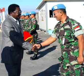 Wakil Menhan Tanzania Kunjungi Indobatt