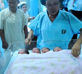  Bayi Kembar Empat Lahir di RSU Pirngadi Medan