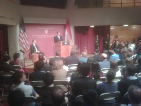 Pidato SBY di Harvard Disambut Standing Applause Hadirin