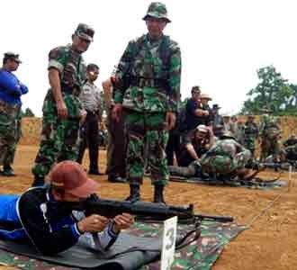Korem 041 Gamas Gelar Lomba Tembak