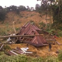 Longsor Akibat Gempa di Padang Pariaman 