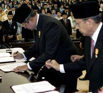 Pelantikan SBY-Boediono